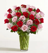 Ultimate Elegance Long Stem Pink & Red Roses